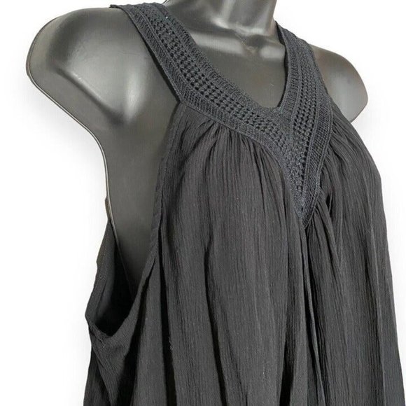 Liz Lange Maternity For Target Rayon Dress Beach Cover Embroidered Neck Large - Picture 6 of 13